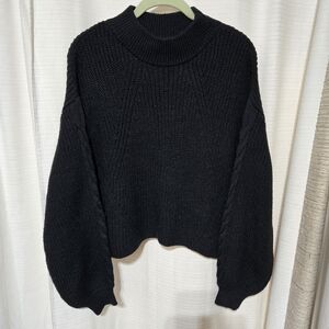 Cozy Black Knit Sweater